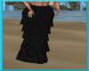 black lace long skirt