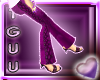 [TGUU]  purple lace up j