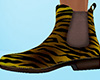 Yellow Tiger Stripe Chelsea Boots (F)