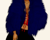 NY Nights Fur Coat Blue