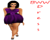 BBW Purple Flower Dress