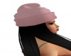 black with pink hat