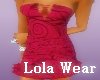 LO Strapless Pink Dress