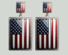 USA Flag Earings
