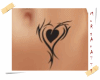 Tribal Heart Belly Tat