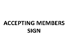 Accepting Members Sign