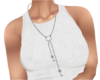 long silver key necklace