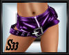 S33 Purple Leather Short