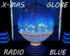 X-Mas Globe Radio Blue