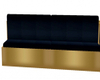 Navy/Gold Long Bench