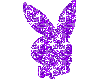 Purple playboy bunny