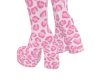 leopard pink boots