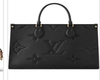 black LV purse