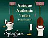 Authntic Pnk Enml Toilet