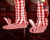 Red Check Bunny Slippers