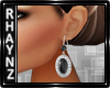 Black Pearl/Dia Earrings