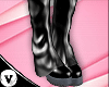 (V) Black Long Boots/B04