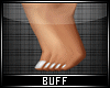 B| Bare Feet White Nails