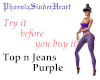 Top n Jeans purple