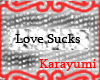 (KY) Love Sucks Sticker