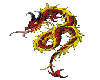 red and gold dragon