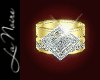 CRYSTAL DIAMOND Ring Gld