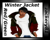 Winter Jacket Red/Green
