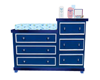 Blue Baby Changing Table