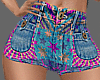 Pattened Jean Shorts RLL