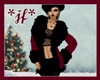 *jf* CranBlk Fur Jacket