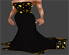 Black/Gold Wedding Dress