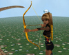 golden female archer set