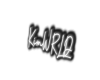WRLD~ KimW neon sign