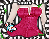 Denim Romper Hot Pink