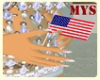 Hand Flag U.S.A