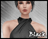 BLACK mini crossed dress