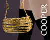 !A gold chain bag