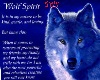 QWS Wolf Spirit Sign