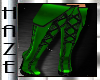 Sexy Witch Boots Green