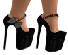 Black bow Heels