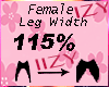 Y! Female Leg Width 115%