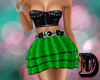 D Green Pvc Rock Dress