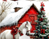 Christmas horse bg