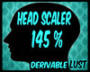 m/f 145% Head Scaler