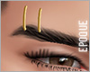 .:Eq:. Gold Brow Rings