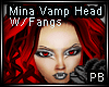 Mina Vamp Head W/Fangs
