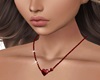 Red Shiny Heart NeckLace