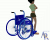 Blue Sparkle Wheelchair