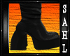 LS~LEATHER BLK BOOTS 1