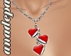 [A&P]heart red necklace